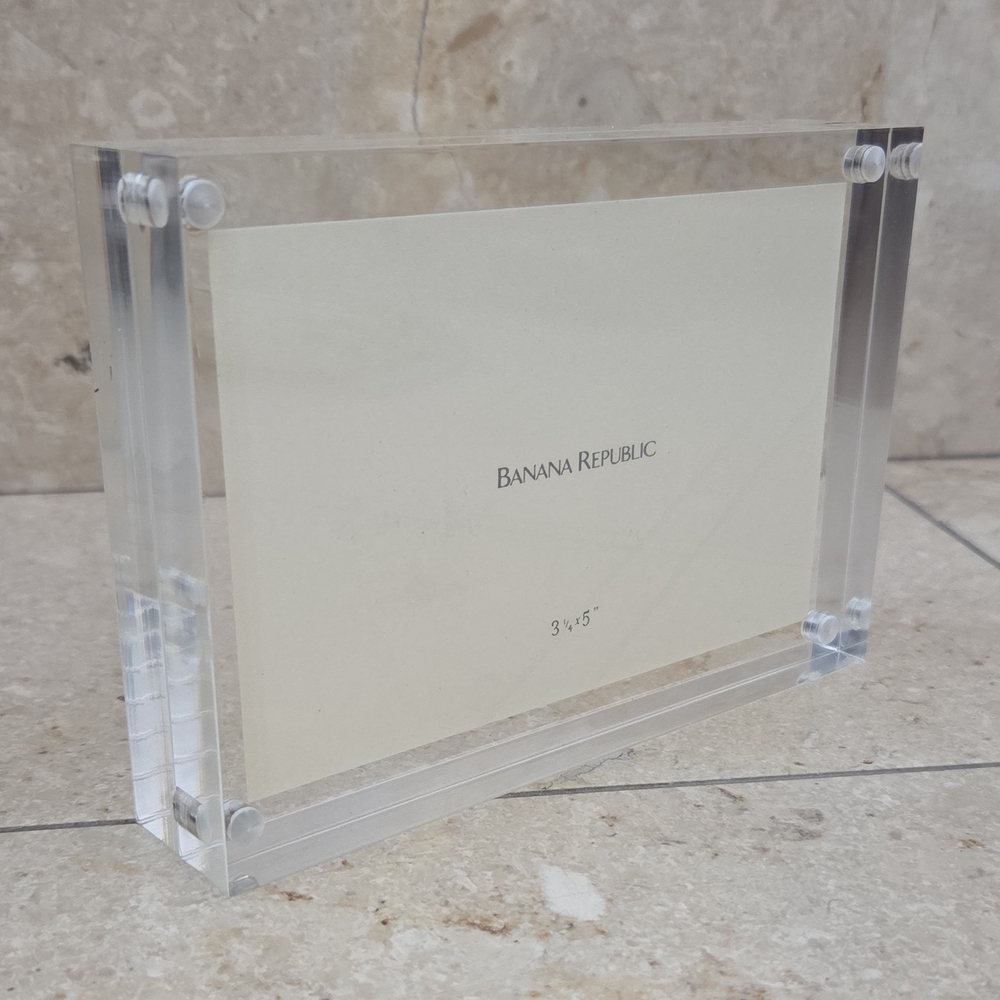 Banana Republic Clear Acrylic 3x5 Photo Frame - Clear